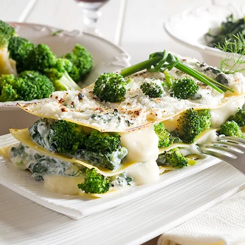 Blumenkohl-Broccoli-Lasagne