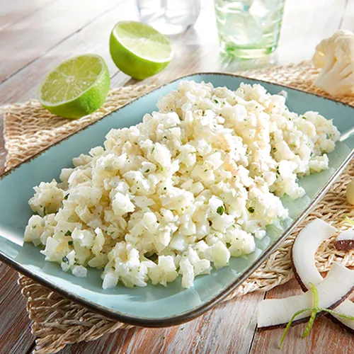 Blumenkohlreis mit Hackfleisch-Topping