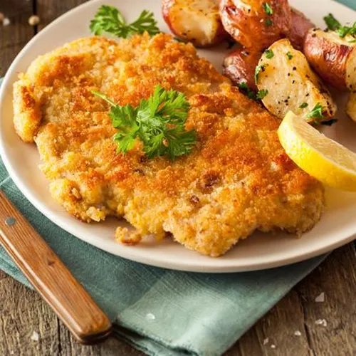 Abbildung XL Backofen Schnitzel
