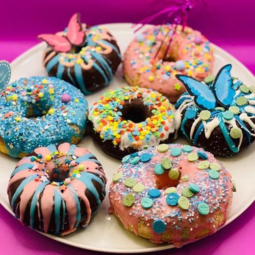 Bunte Donuts