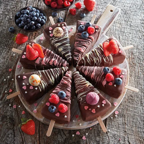 Käsekuchen am Stiel